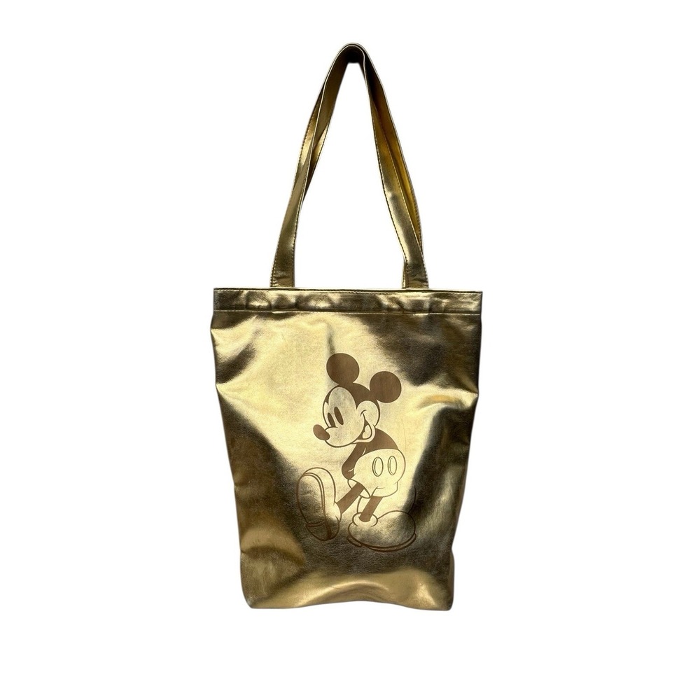 Walt Disney World Gold Mickey Mouse Tote Bag Rare 50th Anniversary Park 13"x 12"